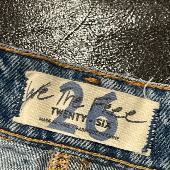 WE THE FREE Brea Cutoff Denim Mini Skirt Mile High Blue - Picture 5 of 10